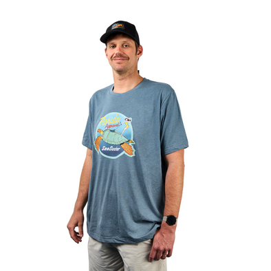 "Florida Approved" Turtle Tee - Heather Blue