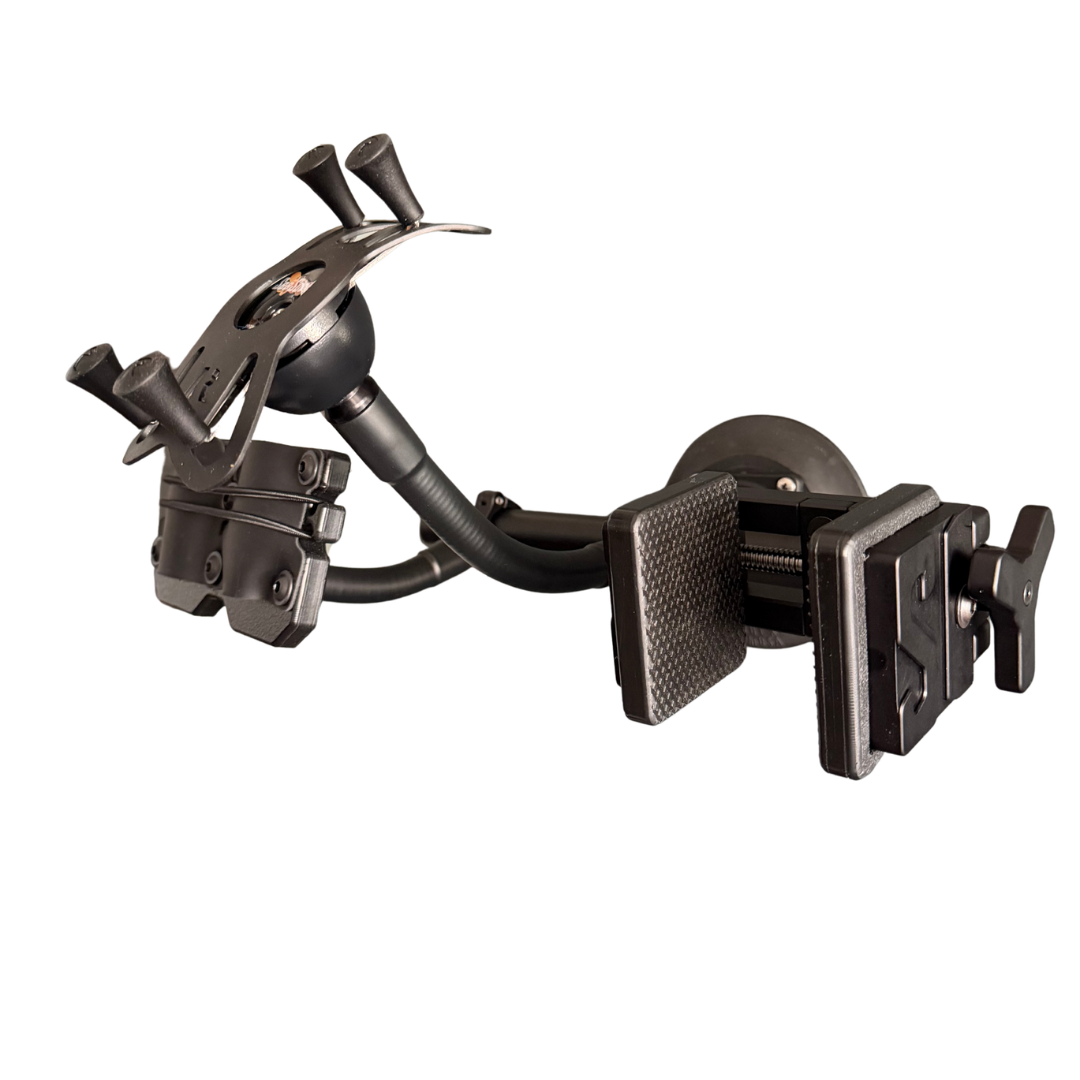 image--all | FMJ Vise Mount attached to a SeaSucker Dash Bar Mount