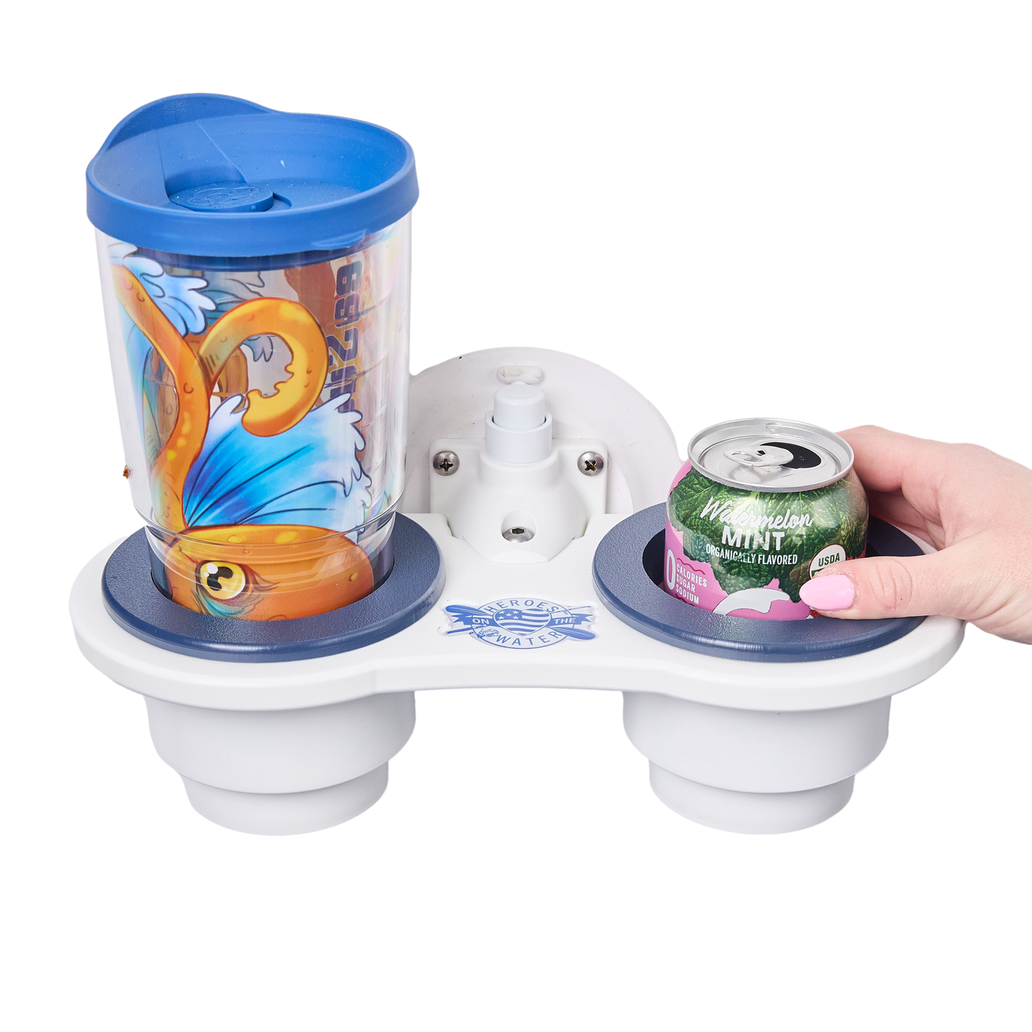 2-Cup Holder Vertical - Heroes on the Water (Giveback Color Collection)