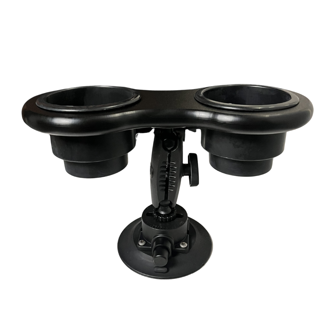 2-Cup Holder - Angle Mount studio photo of black variant