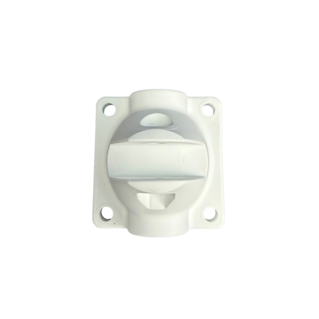 Hinge Housing Replacement white variant studio photo overhead
