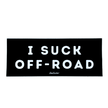 "I Suck Off-Road" Sticker