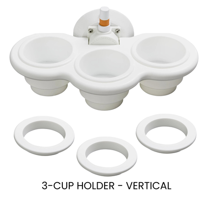 image--3-Cup Holder - Vertical + 3 Tumbler Rings