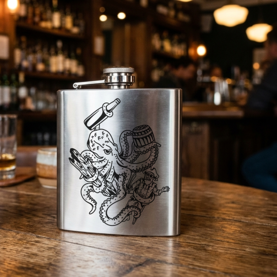 "Fully Armed" Flask
