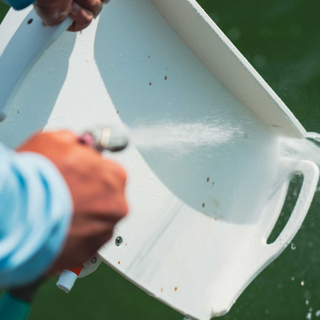 Large Cutting Table - 6" SeaSucker lifestyle photo at boat dock