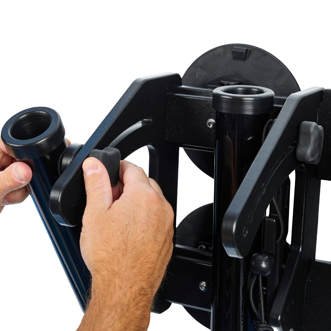 SeaSucker Rocket Launcher studio photo of black variant showing adjustable angles