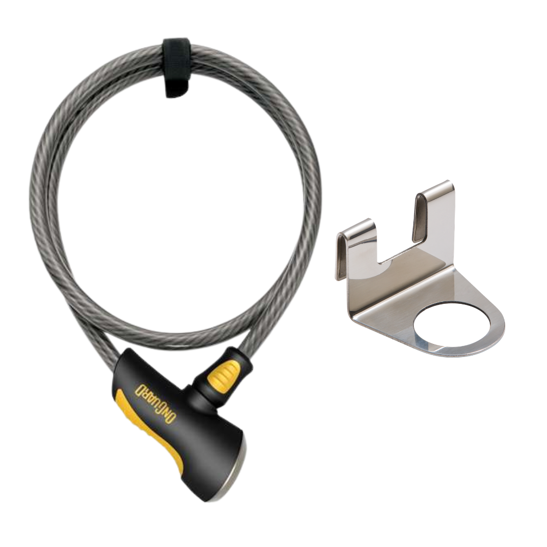 Combo ancrage câble pour fenêtre/antivol