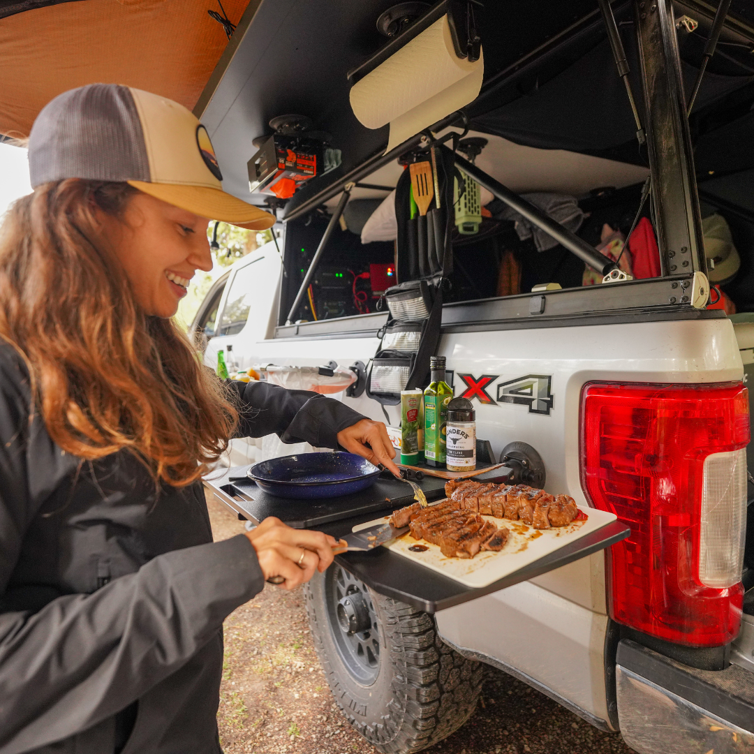 Kitchen Station 2.0 lifestyle photo at camp