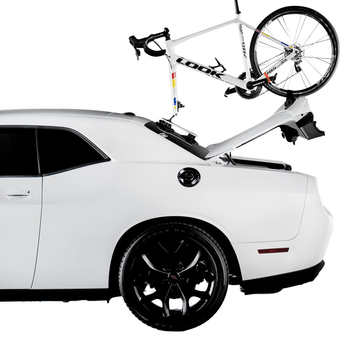 Talon Deck & Hardware lifestyle photo showcasing Talon mounting on car trunk
