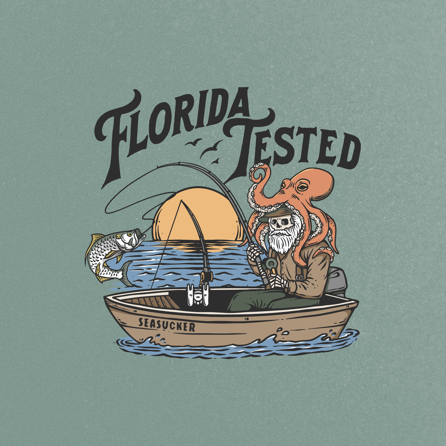 Florida Tested "Salty Angler" Graphic Tee