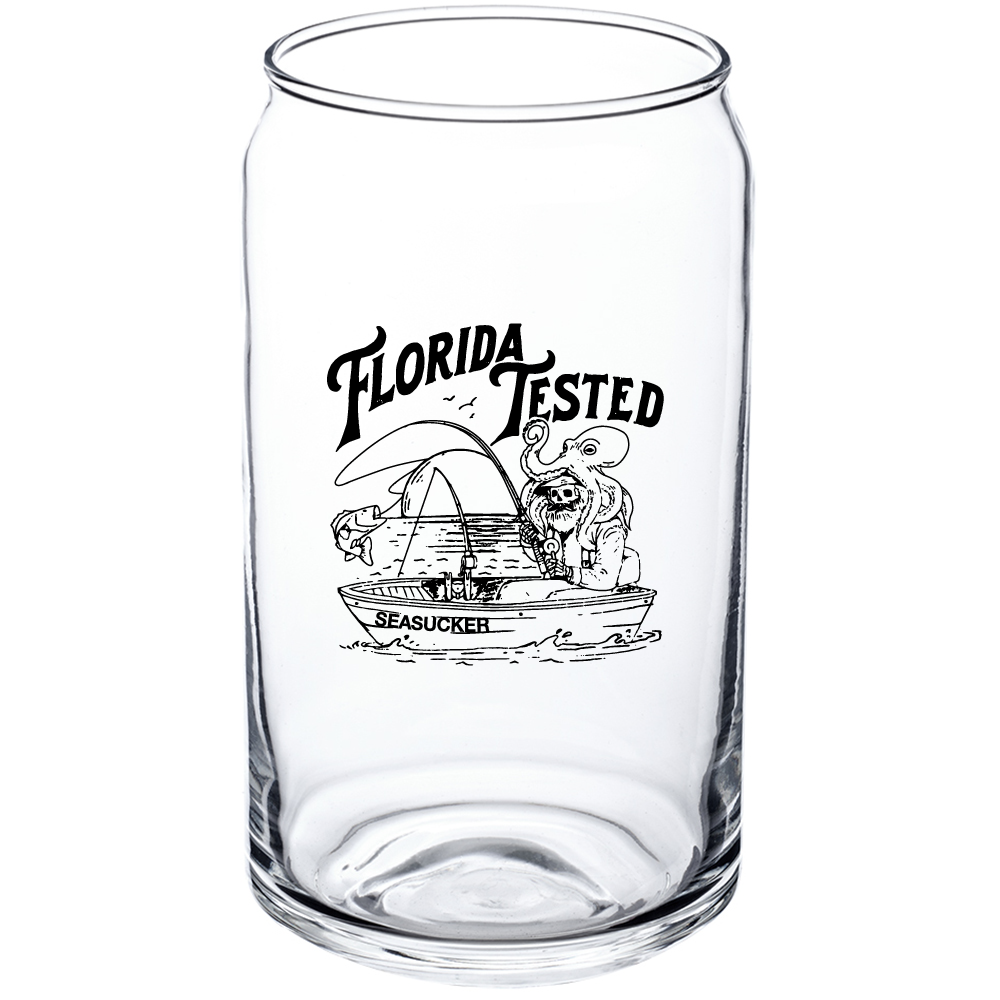 SeaSucker "Florida Tested" 16oz Beer Can Glass