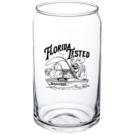 SeaSucker "Florida Tested" 16oz Beer Can Glass