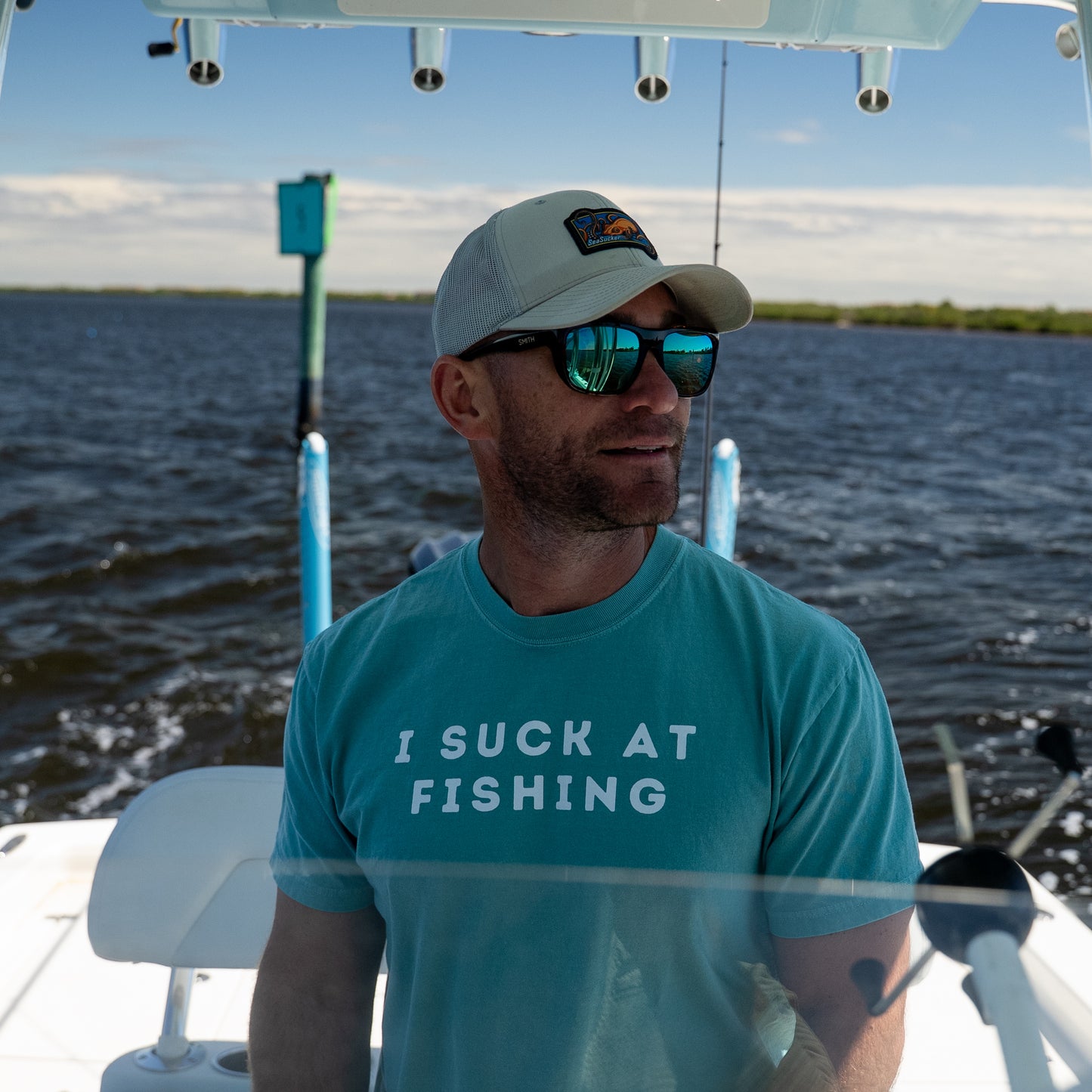 "I Suck at Fishing" Tee