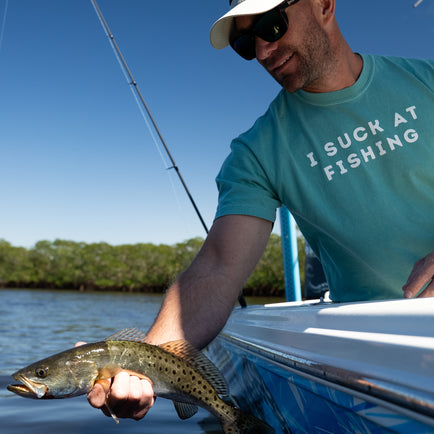 "I Suck at Fishing" Tee
