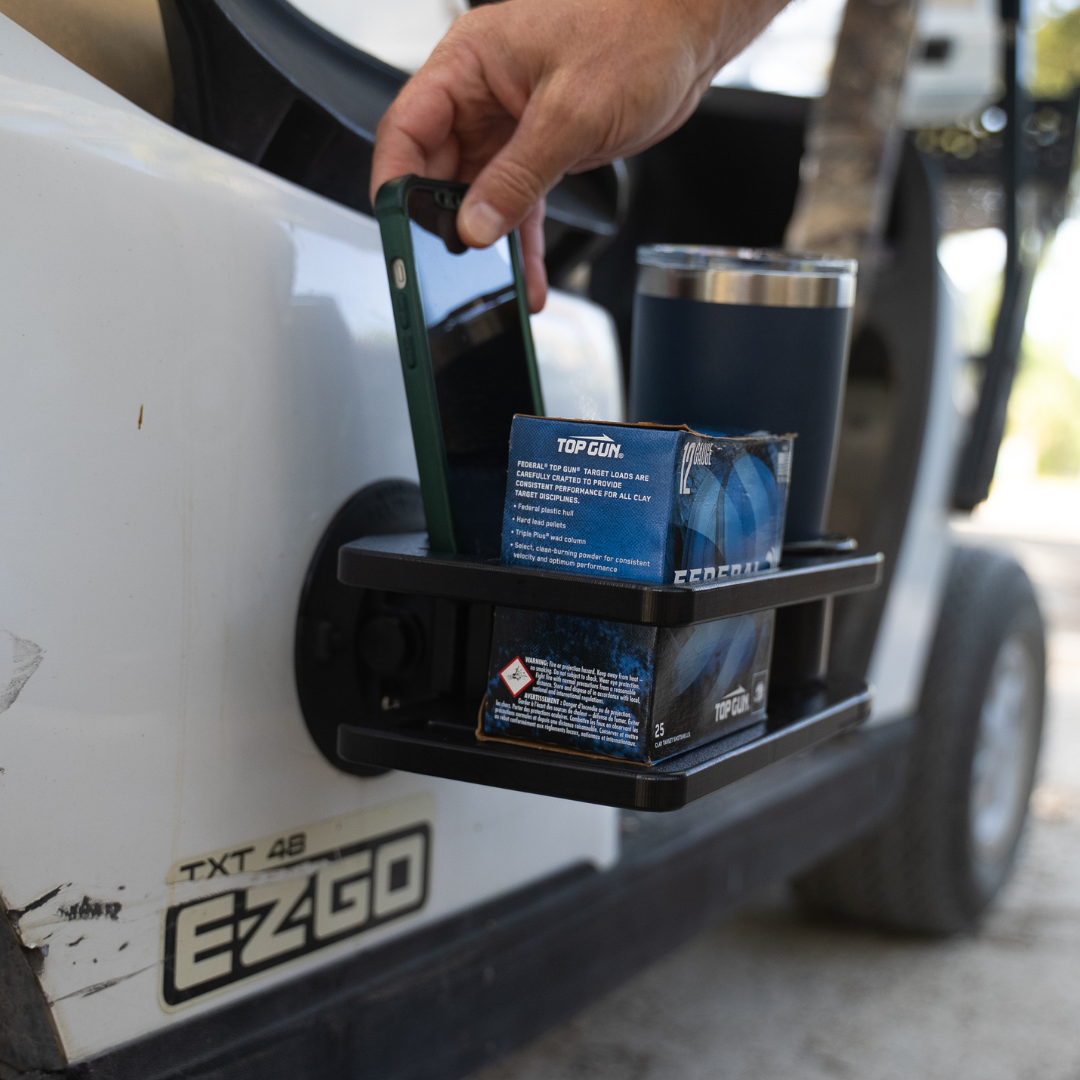 image--deluxe | The Over/Under Shell Caddy lifestyle photo on golf cart