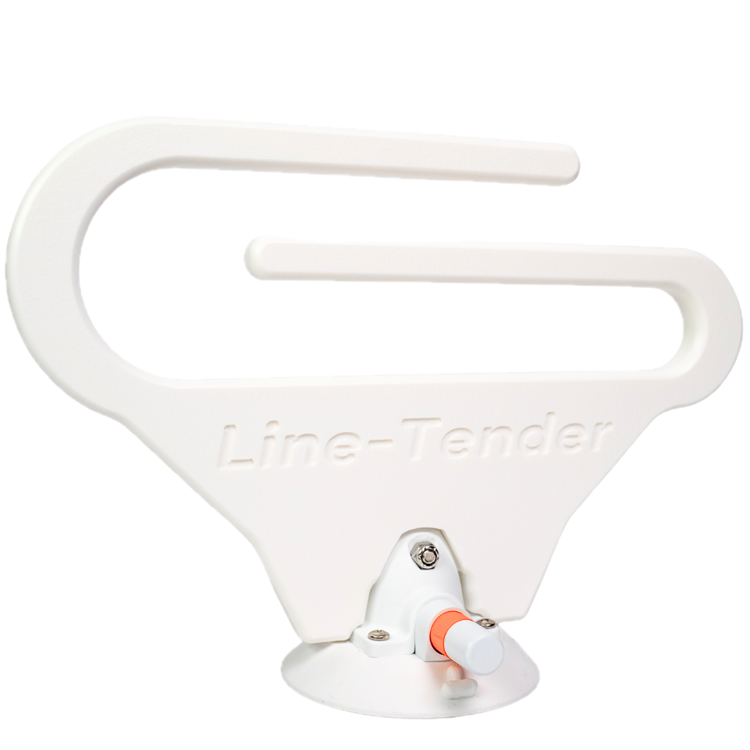 Line Tender: Mount for Outboard Motor Dock Lines