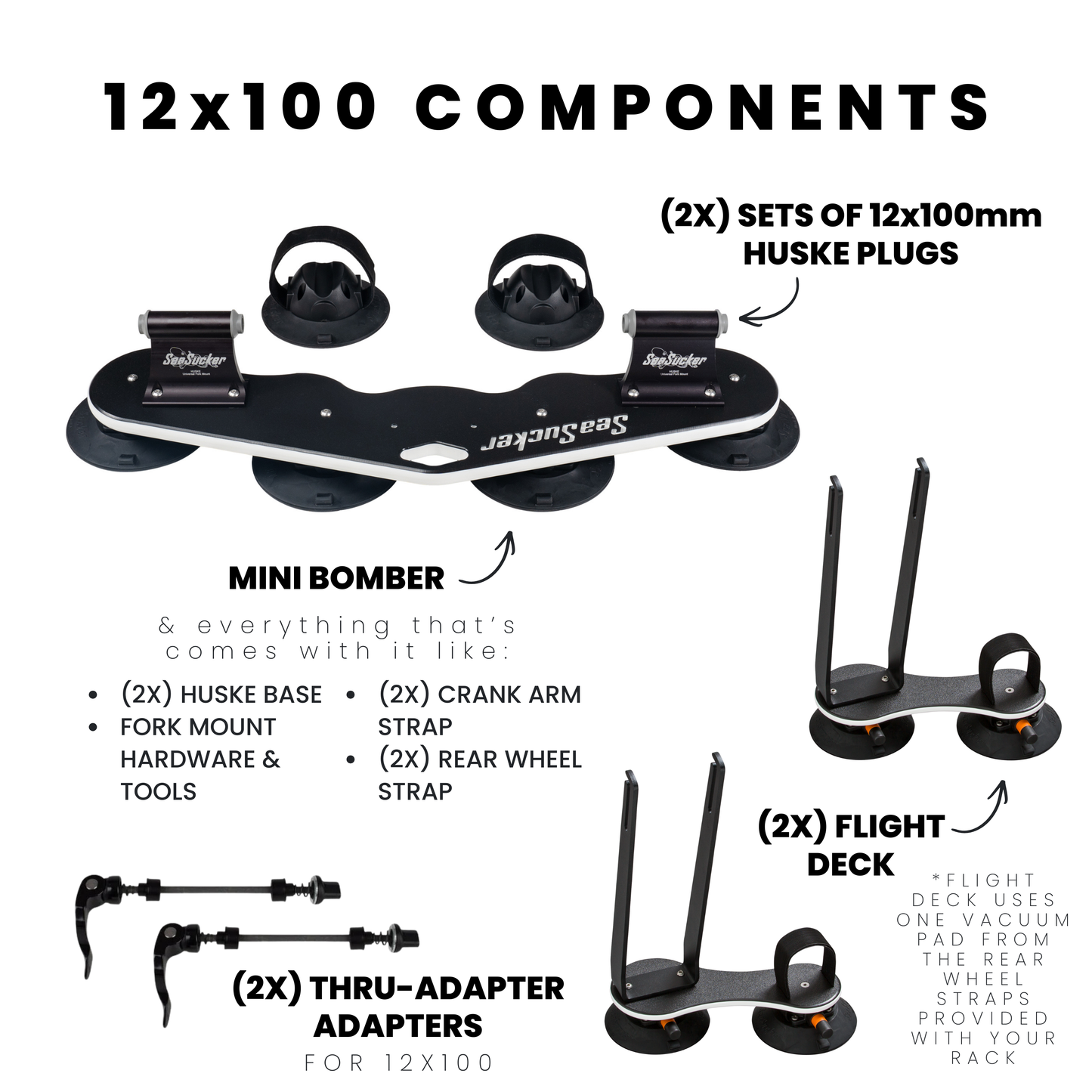 Thru-Axle Deluxe Kit - Two Bikes