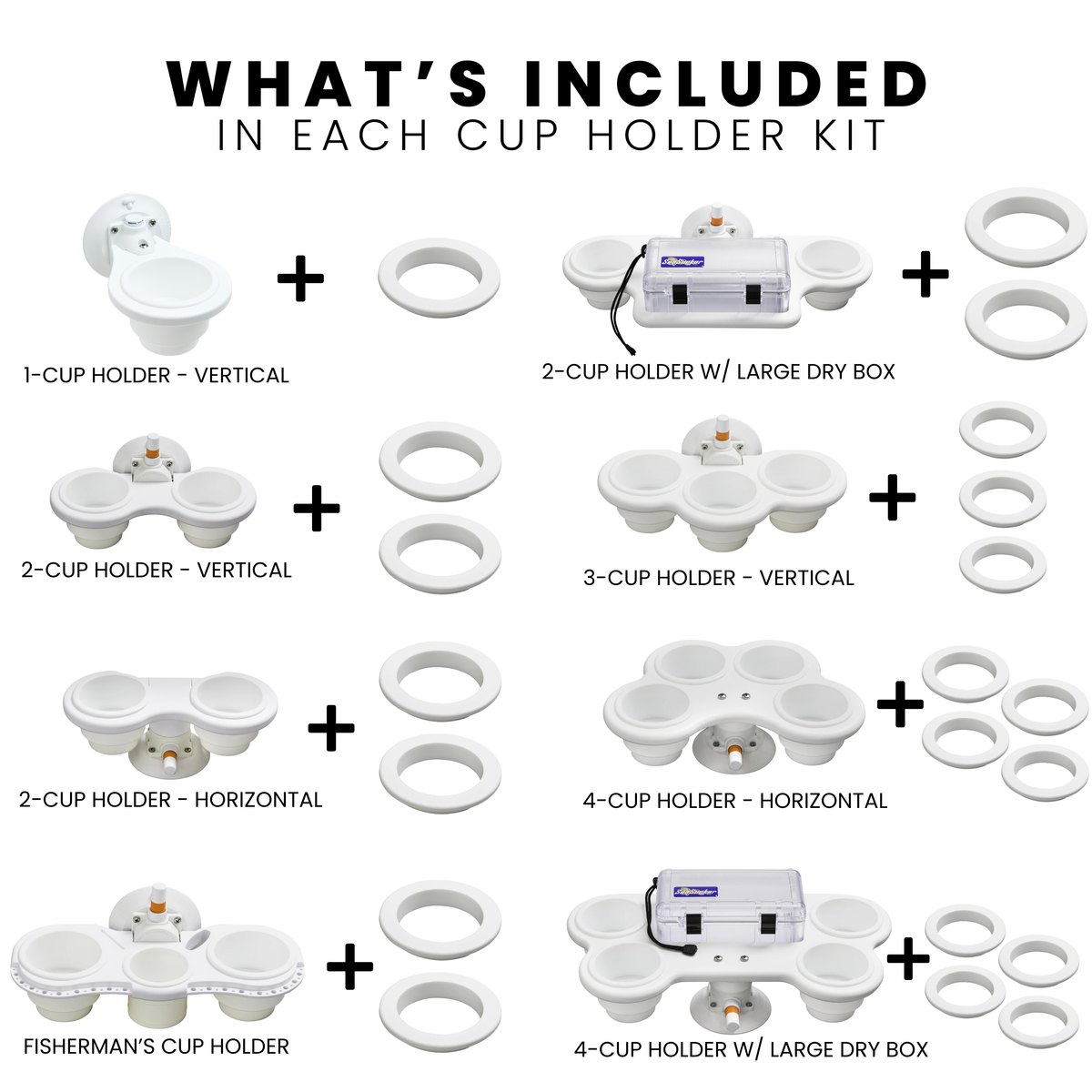 Cup Holder + Tumbler Upgrade Kit