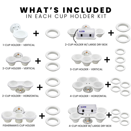 Cup Holder + Tumbler Upgrade Kit