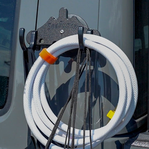 Line & Hose Hook in black lifestyle photo