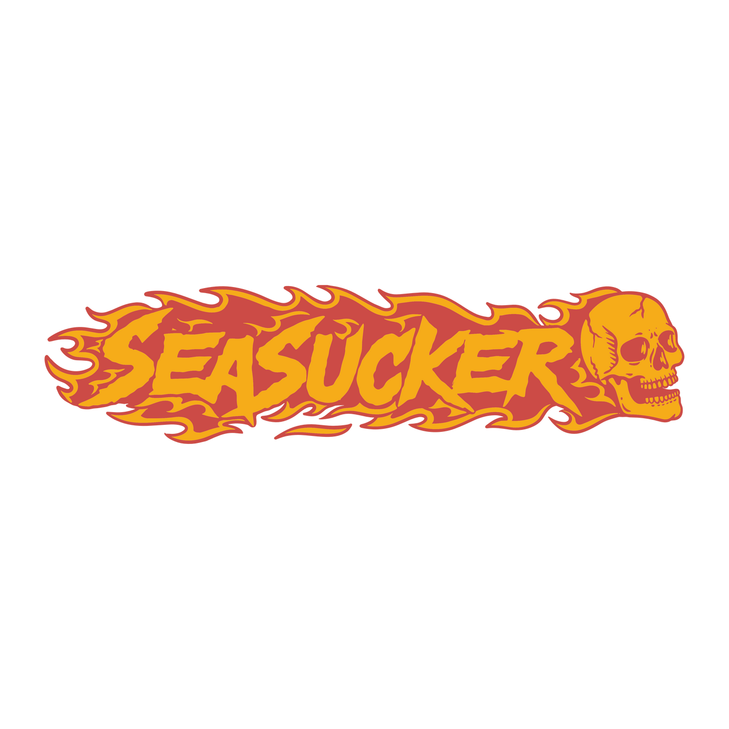 "Flaming" SeaSucker Sticker