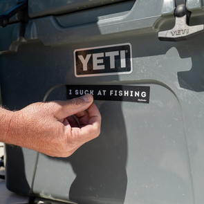 "I Suck at Fishing" Sticker