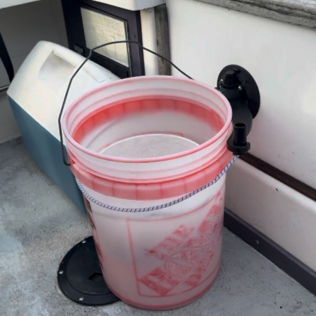 image--black | 5-Gallon Bucket Mount lifestyle photo with orange bucket