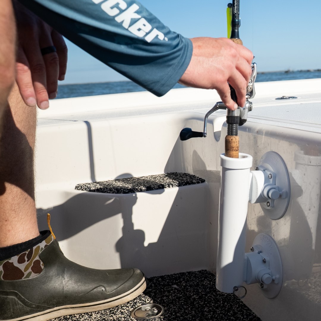 Heavy Duty Rod Holder lifestyle photo on boat