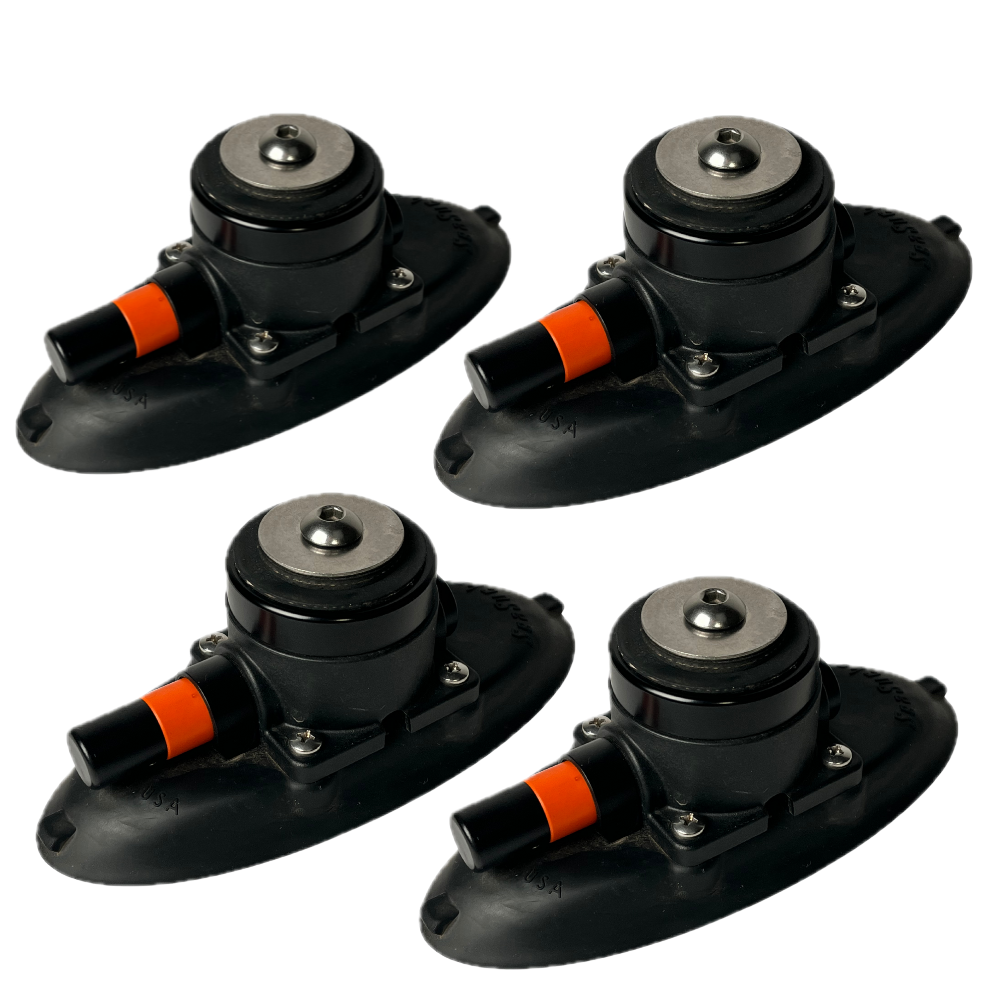 Case Mounting Kit - Standard studio photo of oval mounts