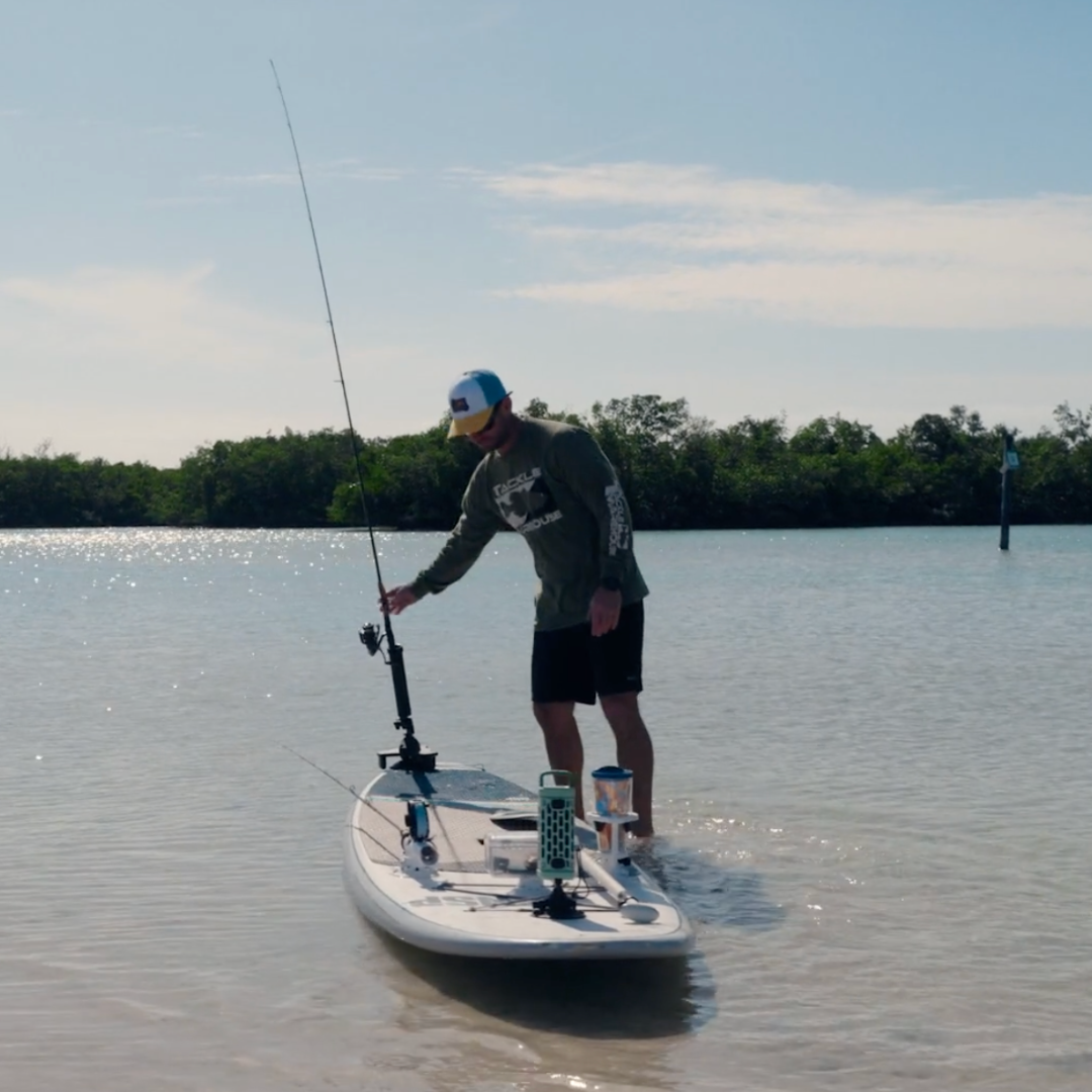 Using the SeaSucker SUP Rod Holder in the bay