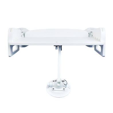 image--white--standard | Universal Filet Table in White studio photo mounted horizontal