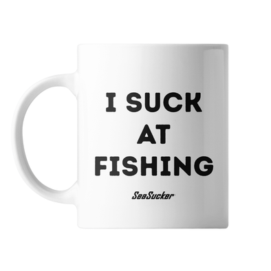 "I Suck at Fishing" Mug