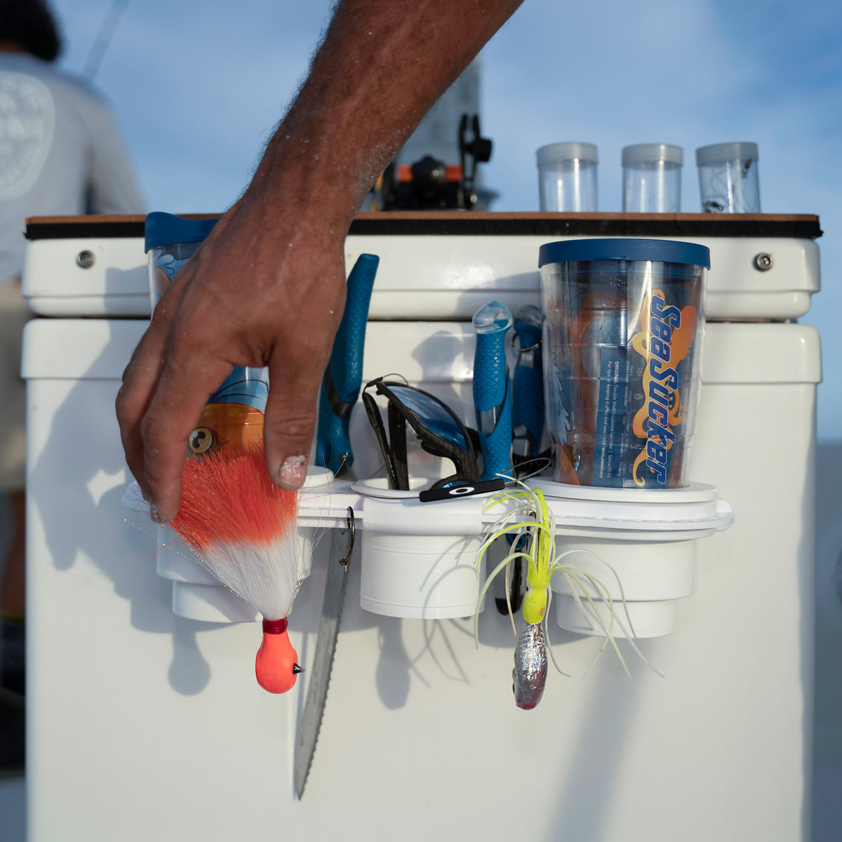 Porte-gobelet du pêcheur 