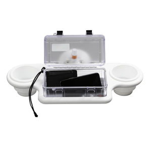 2-Cup Holder w/ Large Dry Box