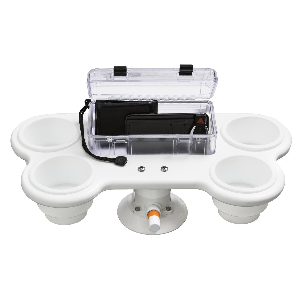 Support 4 gobelets avec grande boîte étanche