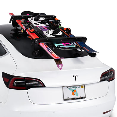 All | SeaSucker Classic Ski Rack on Tesla Rear Glass