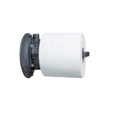 image--black | Toilet Paper Holder in black studio photo with toilet paper roll